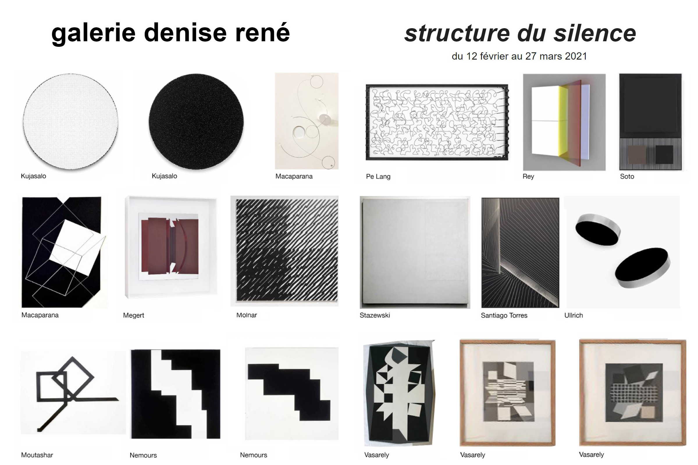 BARDULA - Bardula-Galerie Denise René-structure du silence 03